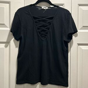 LNA Black T-Shirt, Size Medium